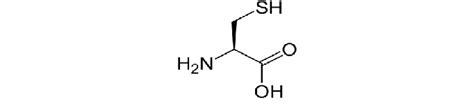 Molecular structure of cysteine. | Download Scientific Diagram