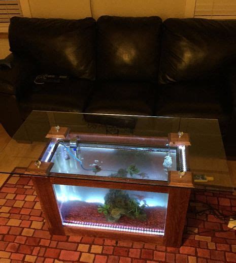 10 DIY Aquarium Fish Tank Coffee Table | Designs & Plans