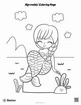 Mermaid Themed Coloring Pages • Beeloo Printable Crafts And Activities  sketch template