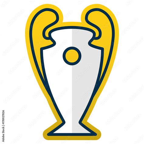 Champions League Trophy Icon Stock Vector | Adobe Stock