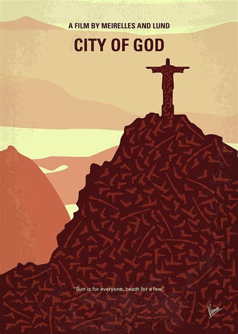 No716 My City of God minimal movie poster by Chungkong Art | City of god, Graphic art print ...