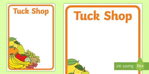 👉 Healthy Tuck Shop Posters (teacher made) - Twinkl