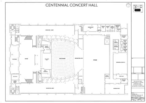 centennial hall seating chart