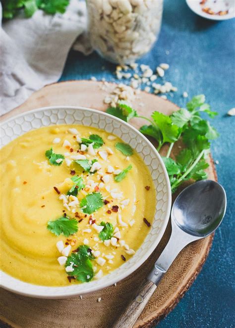 Creamy and with a hint of coconut, this delicata squash soup is both light and comforting for ...