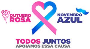 Outubro Rosa / Novembro Azul Logo Download png