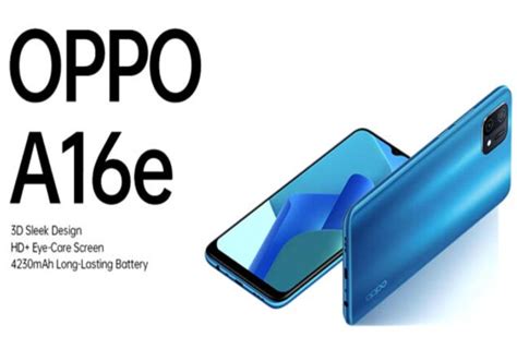 Oppo A16e price in Pakistan & full specs