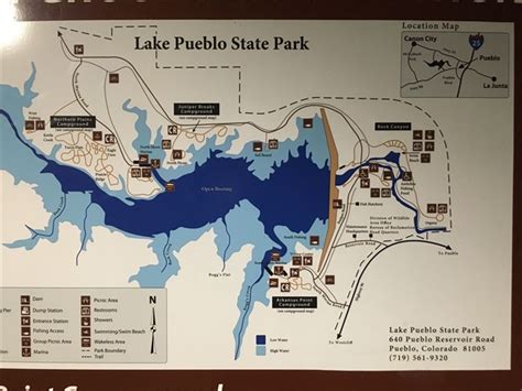 Detailed Map Of Pueblo Reservoir