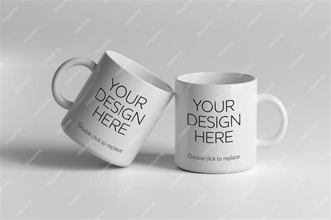 Premium PSD | Ceramic Mug Mockup- 3d rendering