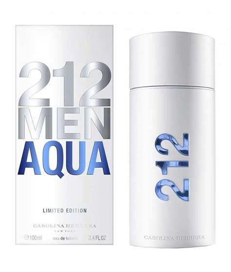 Perfume 212 Men Aqua 100ml Carolina Herrera Original - $ 4.390,00 en Mercado Libre