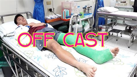 Long leg cast removal by"RAKE"KRITTANAI EP.3 - YouTube