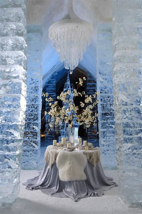 Ice Hotel In Jukkasjärvi, Sweden ♥ Unique Winter Wedding Ceremony ...