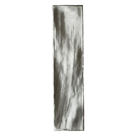 British Ceramic Tile Metallic silver wall tile 75mm x 300mm ...