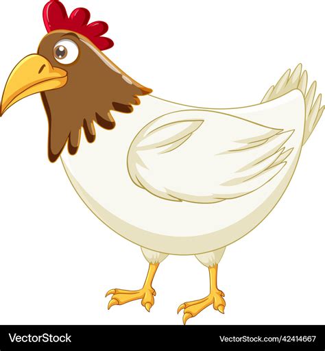 A chicken cartoon character Royalty Free Vector Image