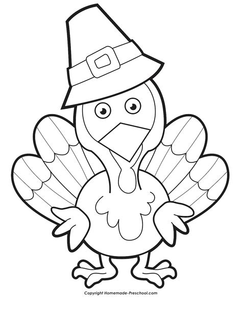 Thanksgiving Coloring Pages For Preschool