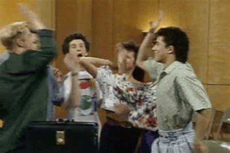 High five go team saved by the bell GIF on GIFER - by Akinosida