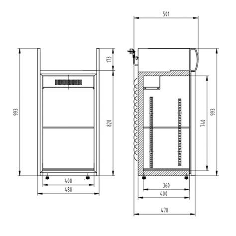 Commercial Drink And Food Table Top Glass Door Display Chiller Fridge ...