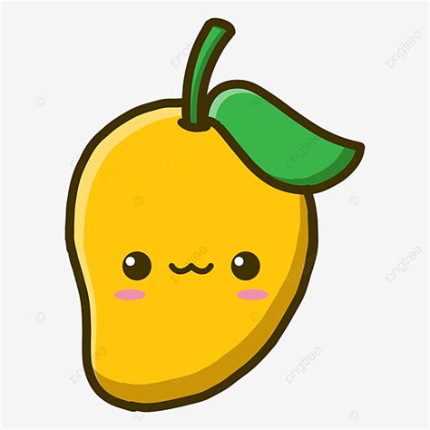 Cute Mango Clipart Transparent Background, Cute Mango Cartoon Vector ...