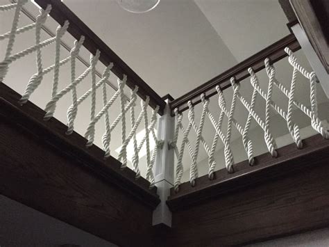 Nautical Stair Railings | Indoor stair railing, Indoor railing, Stair ...