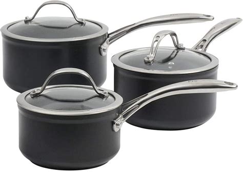 ProCook Professional Ceramic Non-Stick Saucepan Set - 3 Piece ...