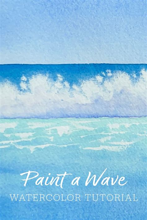 Paint a Wave with Watercolor in 2024 | Watercolor painting techniques, Seascapes art, Watercolor ...