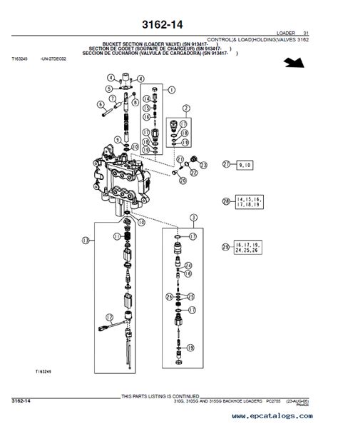 John Deere 310G, 310, 315SG Loaders Parts Catalog