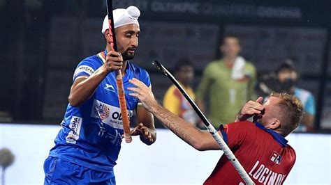 FIH Olympic Qualifiers: Mandeep’s brace saves India blushes against Russia - Hindustan Times