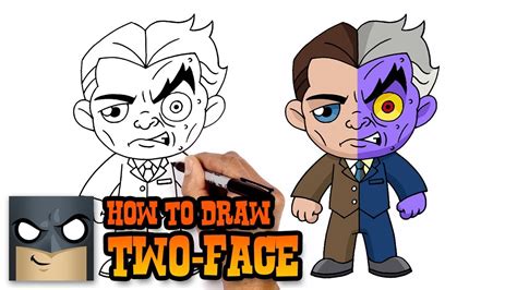 How to Draw Two Face - Art Tutorial