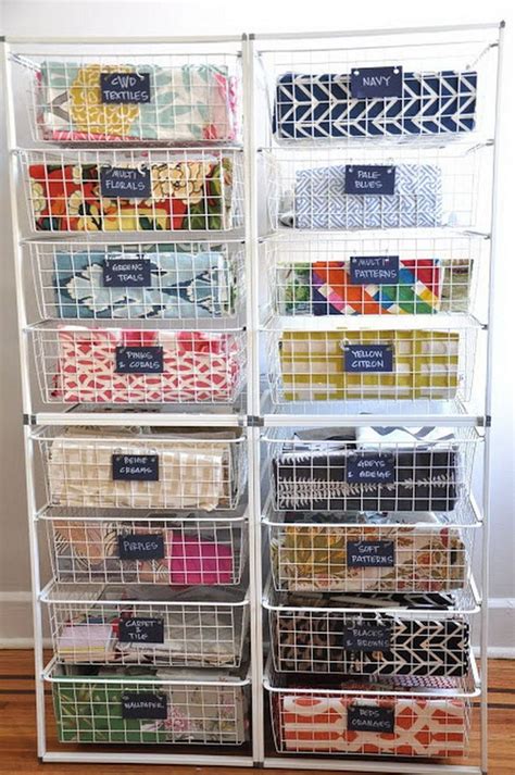 8 Sewing Storage Ideas to Keep It Organize - Talkdecor | Sewing room storage, Organize fabric ...