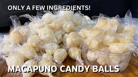 MACAPUNO CANDY RECIPE | Pang Negosyo Macapuno Candy | Macapuno Balls ...