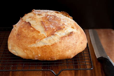 Crusty Rustic Bread {It's No Knead!} - Cooking Classy