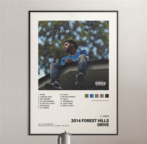 J. Cole - 2014 Forest Hills Drive Album Cover Poster | Forest hills drive, Bet hip hop awards ...