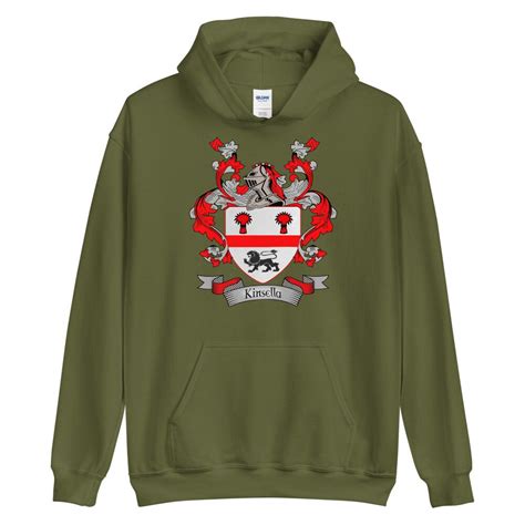 Kinsella Coat of Arms Kinsella Family Crest Hoodie - Etsy