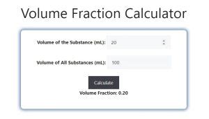 Volume Fraction Calculator - Savvy Calculator