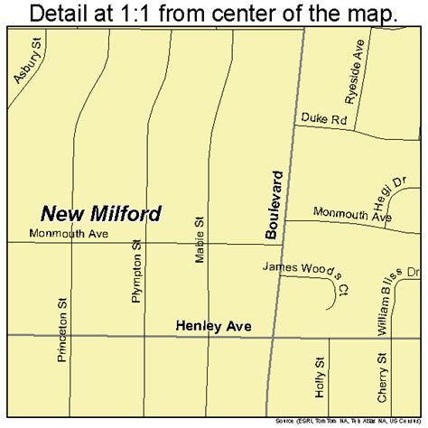 New Milford New Jersey Street Map 3451660