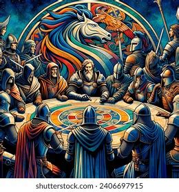 King Arthur Knights Round Table Milmillion1 AI-generated image ...