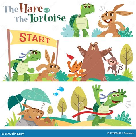 Clipart Hare And Tortoise Race