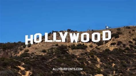 Hollywood Sign Font Download - All Your Fonts