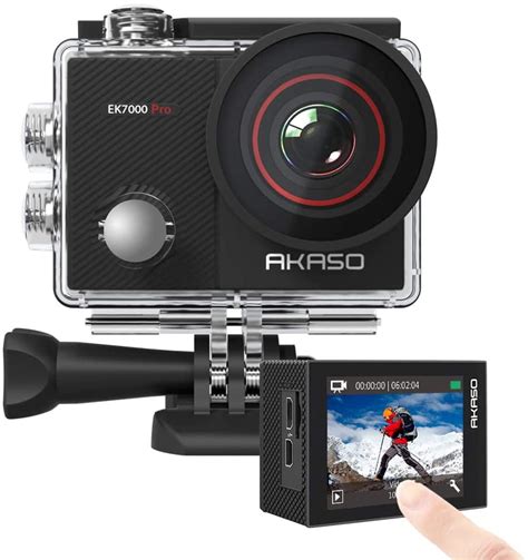 AKASO EK7000 Pro 4K Action Camera with Touch Screen EIS Adjustable View ...