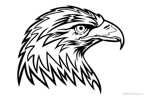 Eagle Coloring Pages Head - Free Printable Coloring Pages