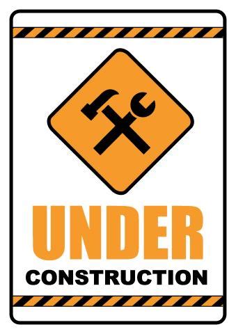 Download under construction signs template, make construction signs