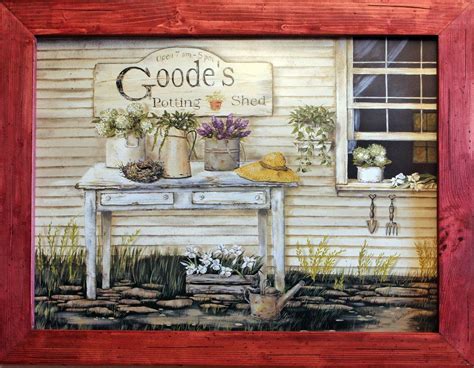 Primitive Country Decor Framed Wall Art by RusticPrimitivesEtc