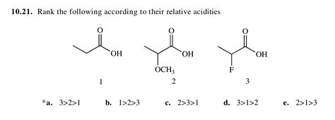 organic chemistry - How to establish trend of carboxylic acid acidity ...