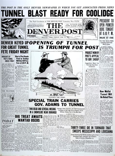 PHOTOS: Denver Post front pages