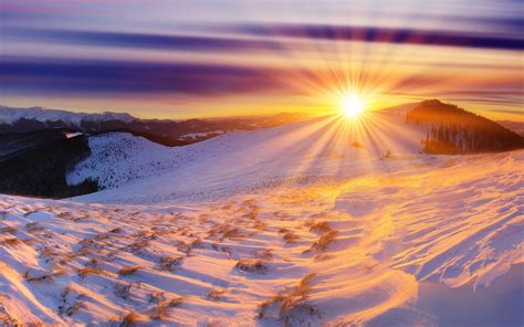 Snow Sunrise Wallpapers - Top Free Snow Sunrise Backgrounds ...