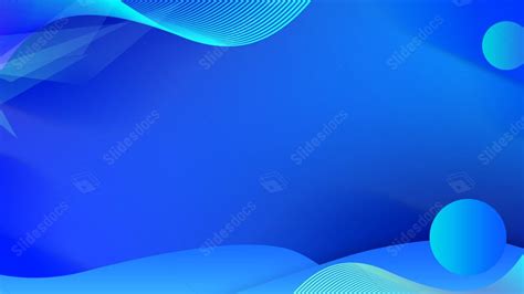 Geometric Circle Blue Minimalist Powerpoint Background For Free ...