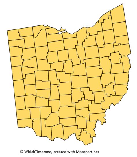 Toledo Ohio Time Zone Map - Map of world