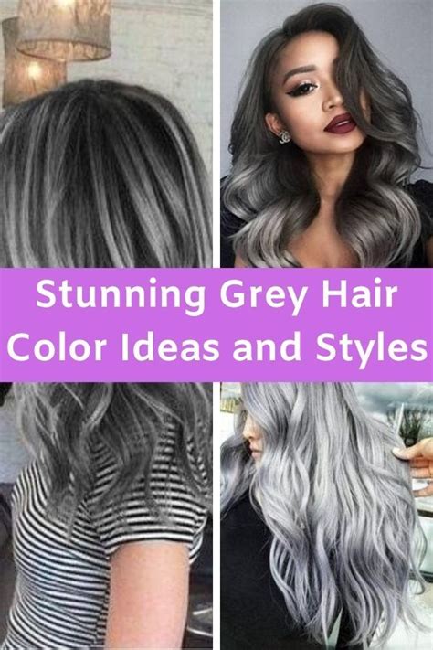 Stunning Grey Hair Color Ideas and Styles - Best Tattoo Design in 2020 | Grey hair color, Hair ...