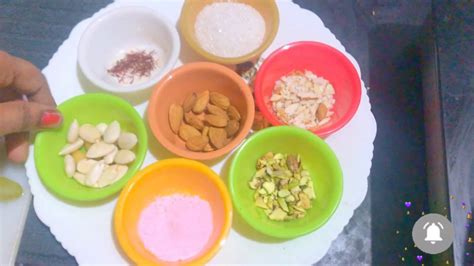 BADAM FRUIT MIX RECIPE / ALMOND MILK RECIPE IN HOME COOKING IN TAMIL - YouTube