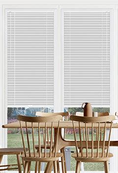 Aluminium White Perfect Fit No Drill 25mm Venetian Blinds | Blinds4UK