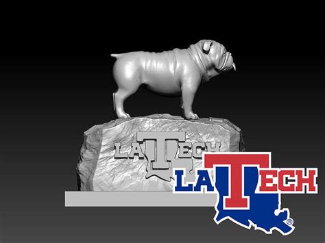 NCAA - LOUISIANA TECH UNIVERSITY MASCOT STATUE - 3D PRINT 3D model 3D printable | CGTrader